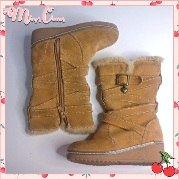 Carole Little Other - 🍒 Tan Strappy Girls Boots